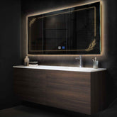 Espejo LED Rectangular | Botones táctiles | Función antivaho | Luz blanca cálida - Reyze Seria Good Vibes Model 1